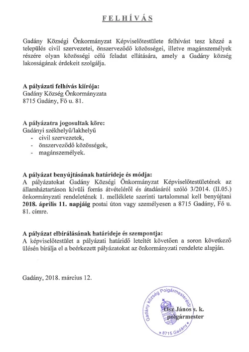 felhivas civil paly 2018gadany